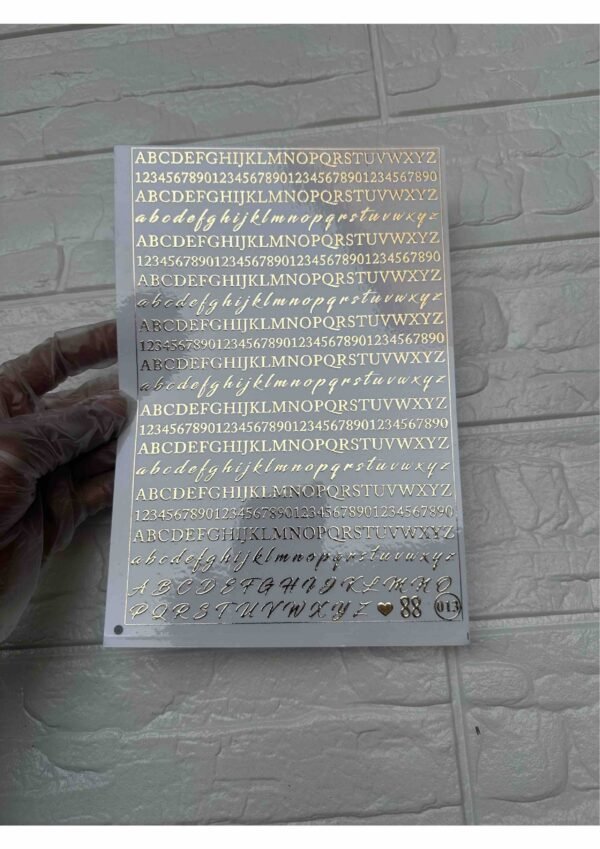 EMBOSSED STICKER MR013