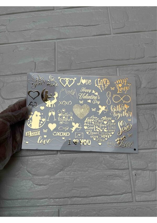 EMBOSSED STICKER MR041