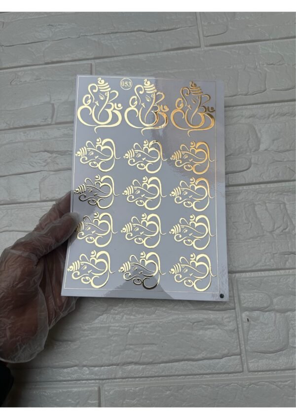 EMBOSSED STICKER MR053