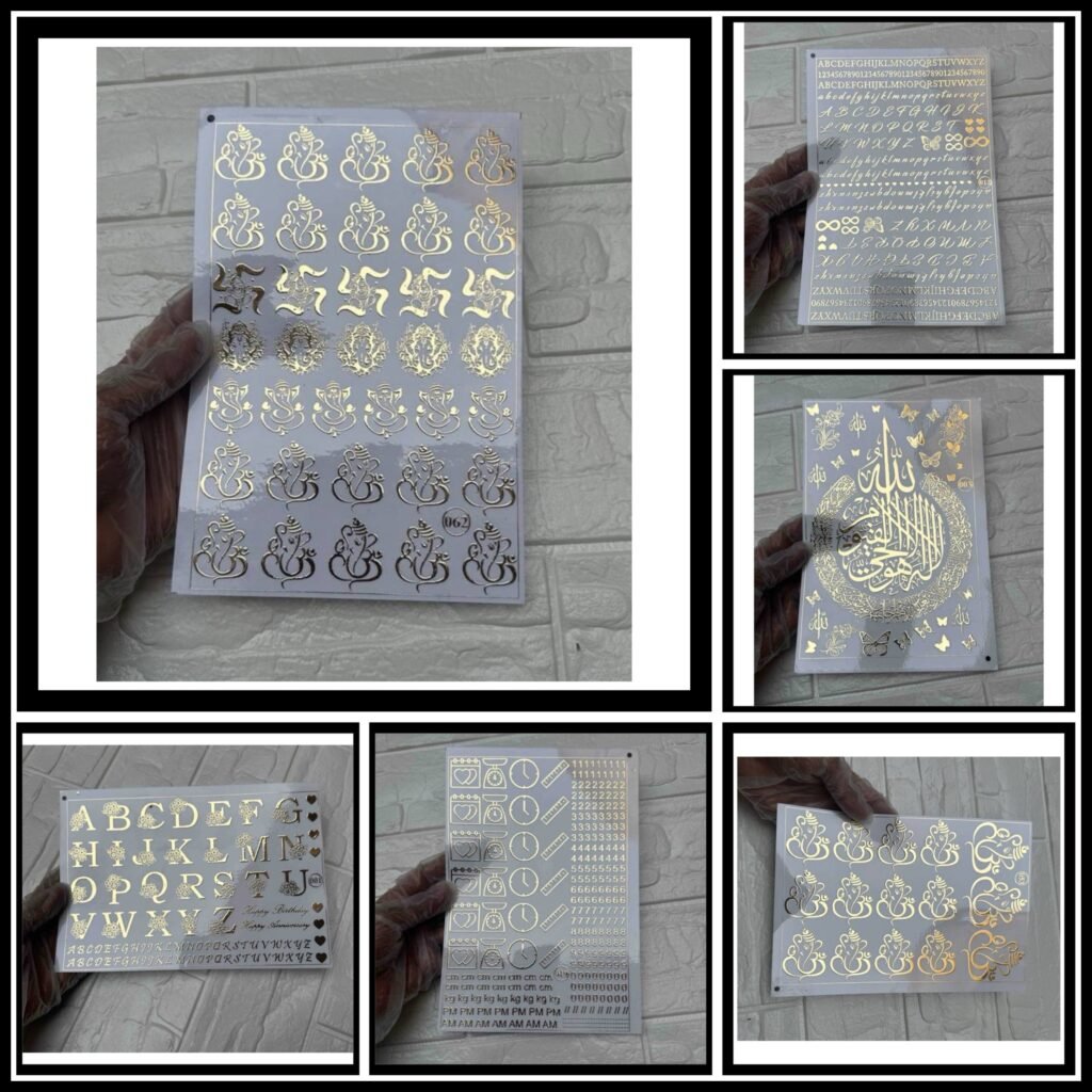 EMBOSSED STICKERS - mrcrafts