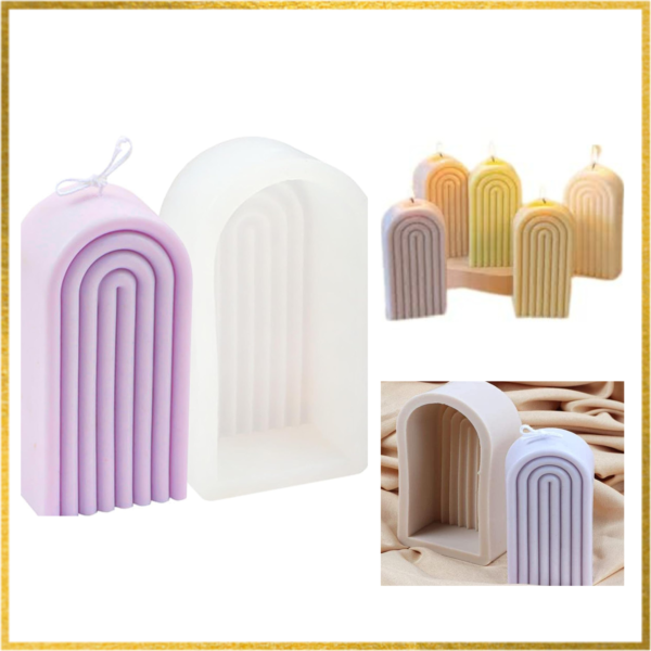 GEOMETRIC RAINBOW CANDLE MOULD