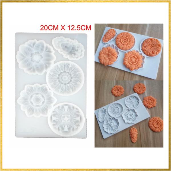 5 IN 1 PREMIUM FLORAL MOULD