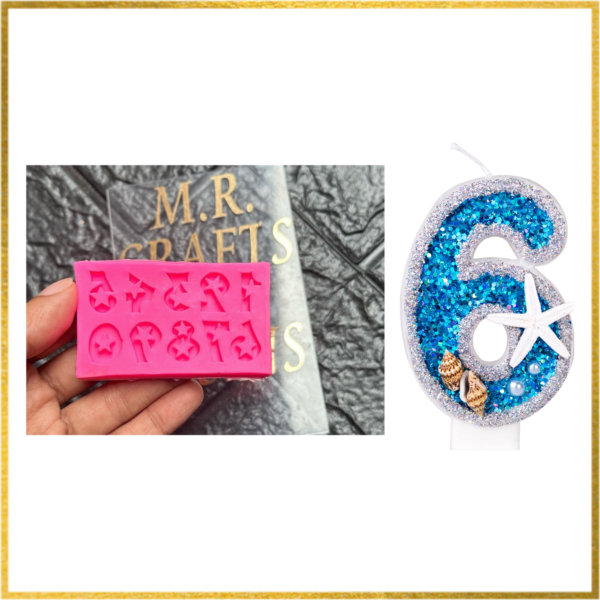 MINI NUMBER CANDLE MOULD