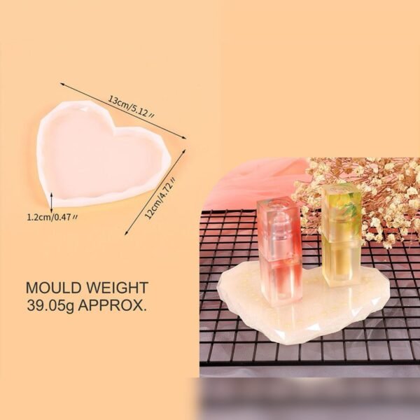 5 INCH DIAMOND HEART MOULD