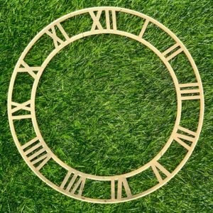ACRYLIC CLOCK RING GOLD - 4.2 INCH