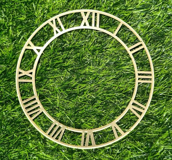ACRYLIC CLOCK RING GOLD