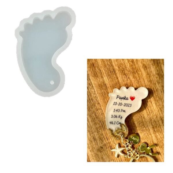 BABY FOOT MOULD FOR KEYCHAIN