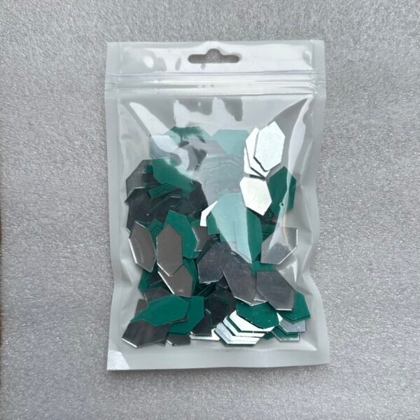 FANCY LIPPAN MIRROR  - HEXAGON 
SIZE - (13 X 26 MM )