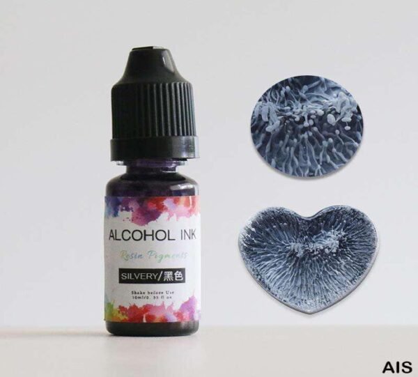 SILVERY ALCOHOL INK