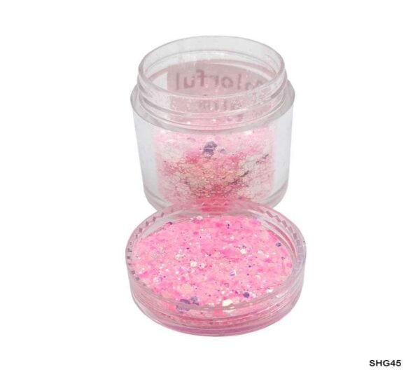 COLORFUL PINK GLITTER CHUNKS