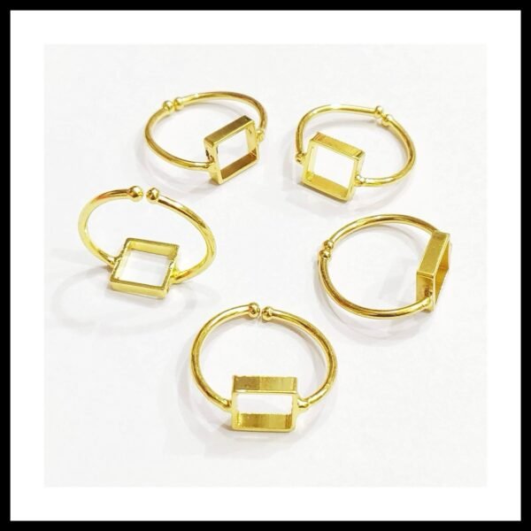 SQUARE FINGER RING BEZZEL (Premium)