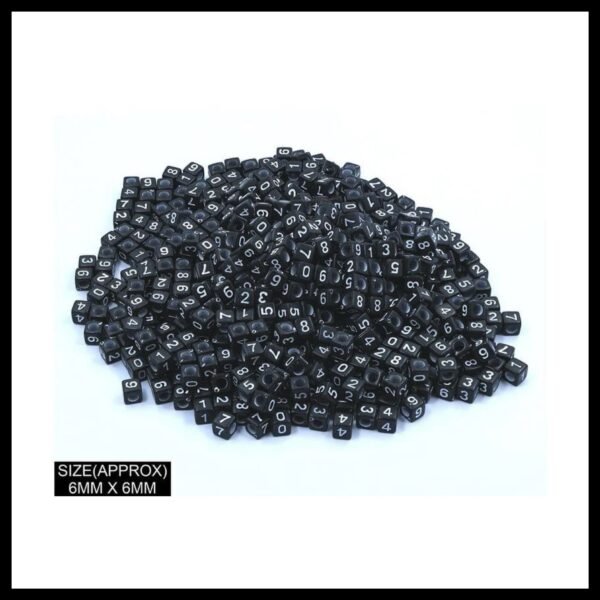 BLACK SQUARE 1234 BEADS