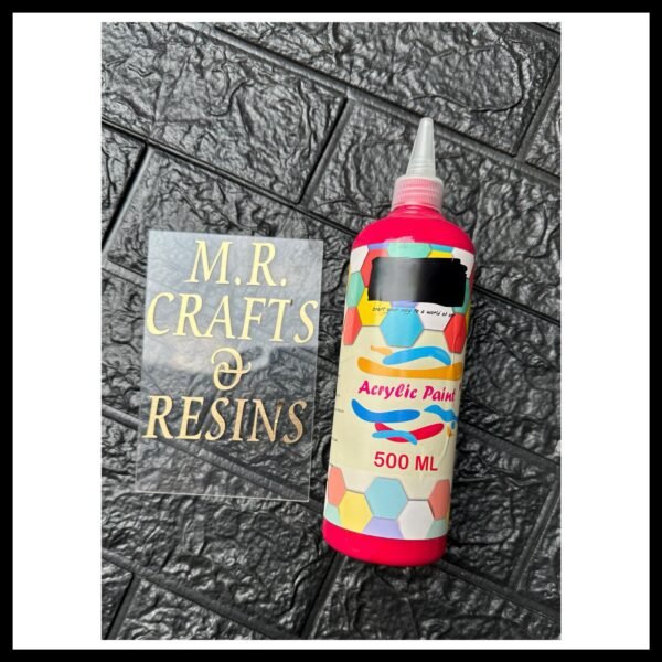 ROSE RED ACRYLIC PAINT 500 ML