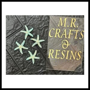 SPARKLE GREEN SEA STARFISH ( PACK OF 4 )