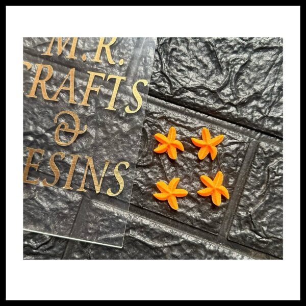 ORANGE SEA STARFISH ( PACK OF 4)