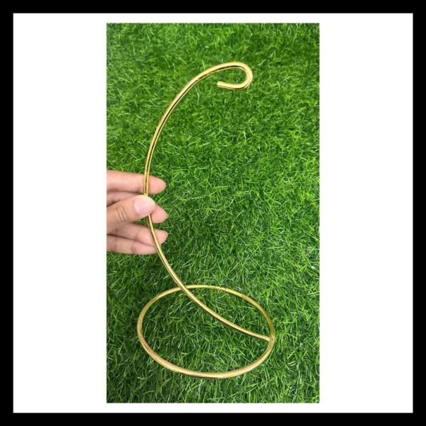 12” HANGING METAL STAND GOLD