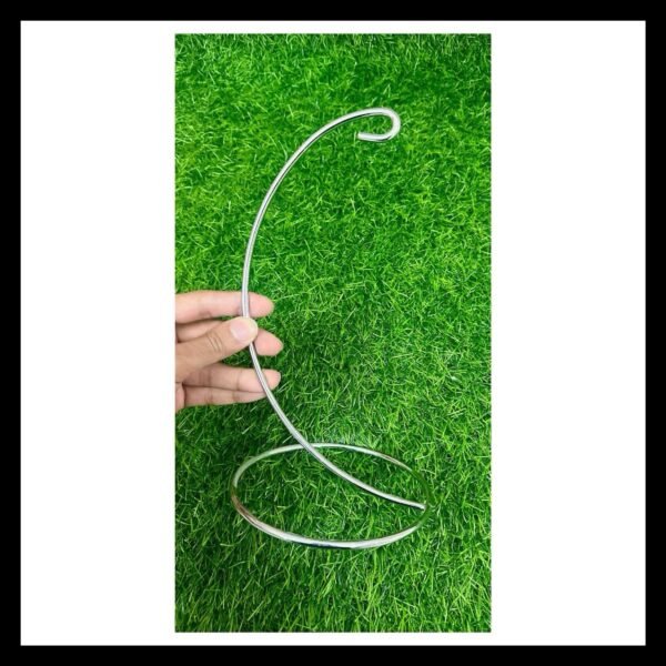9” HANGING METAL STAND SILVER