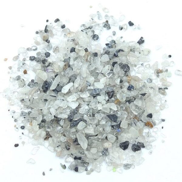 Black Rutilated Natural Stone Granules (500gms)