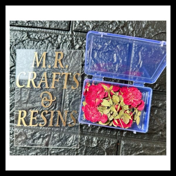 DRIED PRESSED ROSE BOX 12 IN 1
