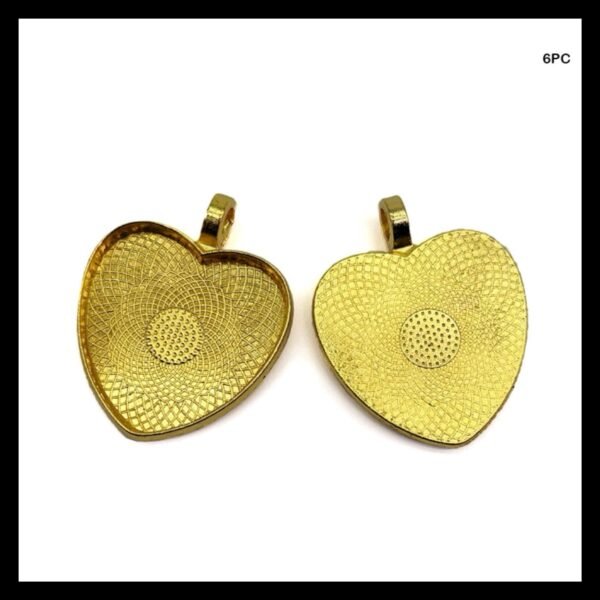 HEART CHARM BEZZEL (PACK OF 5)