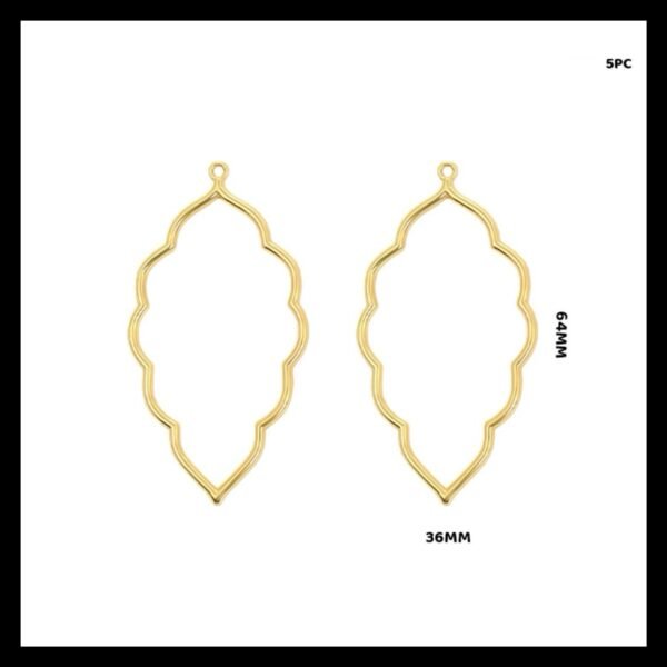 LEAF CHARMS BEZZEL (PACK OF 5)