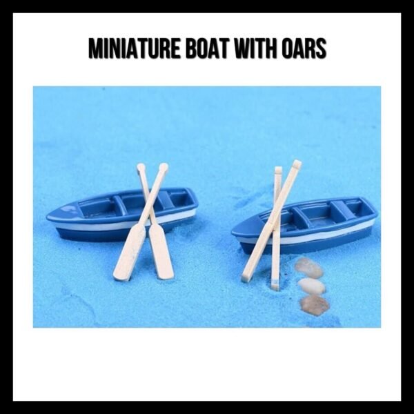 MINIATURE BOAT WITH OARS