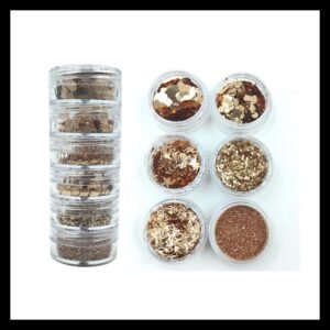 6 IN 1 GLITTER & CHUNKS - CHAMPAGNE