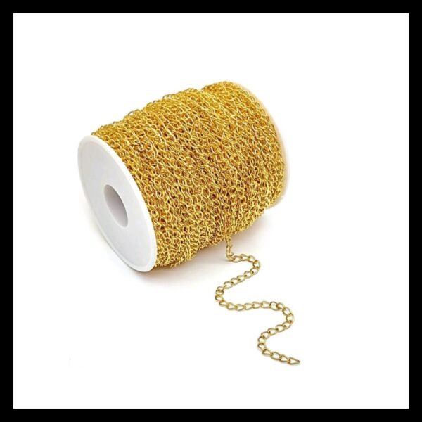 0.8MM GOLDEN CHAIN ROLL 50 METRES