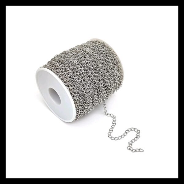 0.8MM SILVER CHAIN ROLL 50 METRES