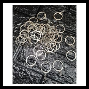 SILVER KEYCHAINS - 50PC PACK