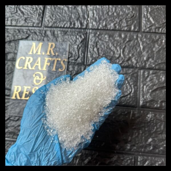 SHINY WHITE DYEABLE GLASS STONES PREMIUM QUALITY