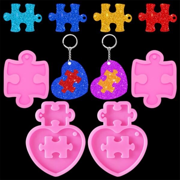 HEART HASHTAG PUZZLE MOULD