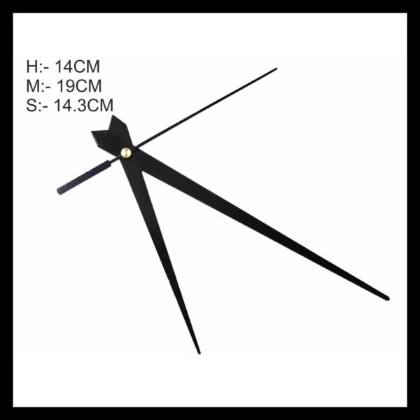 CLOCK HANDS/NEEDLES (BIG SIZE) BLACK