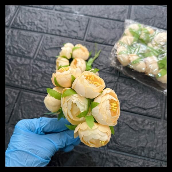 IVORY PEONY FLOWER BUNCH BIG SIZE