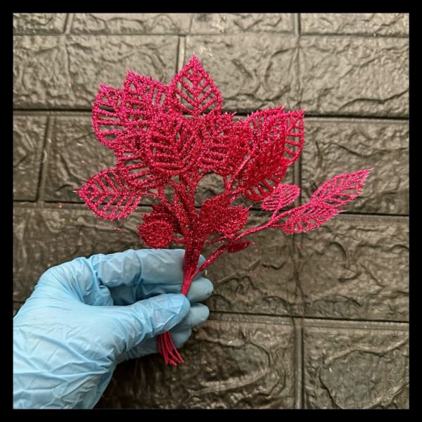 RED ARTIFICAL LEAVES