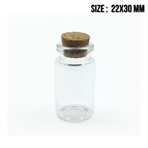 12 PC PACK CORK WITH GLASS BOTTLE