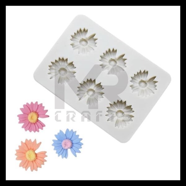 6 CAVITY DAISY MOULD