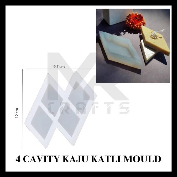 4 CAVITY KAJU KATLI MOULD