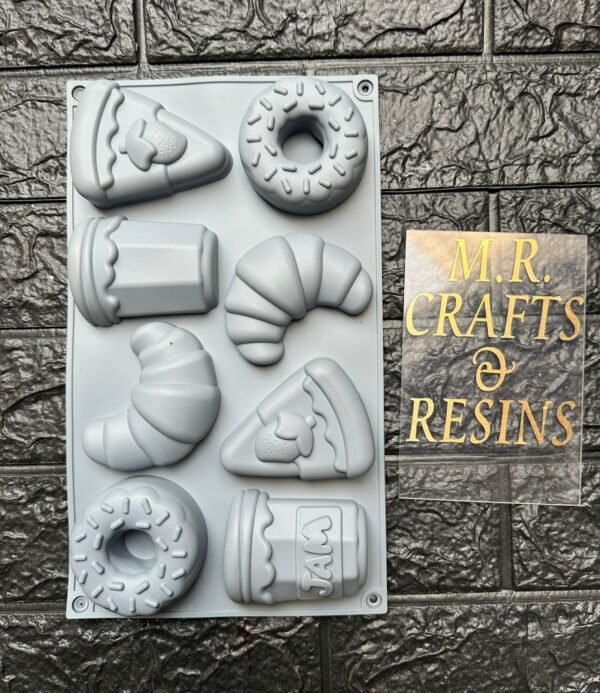 JAM DONUT CROISSANT MOULD FOR CANDLE