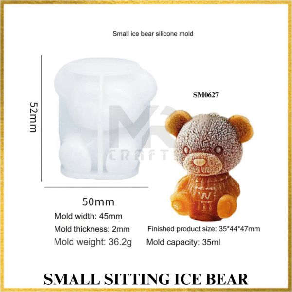 SMALL SITTING ICE BEAR MOULD