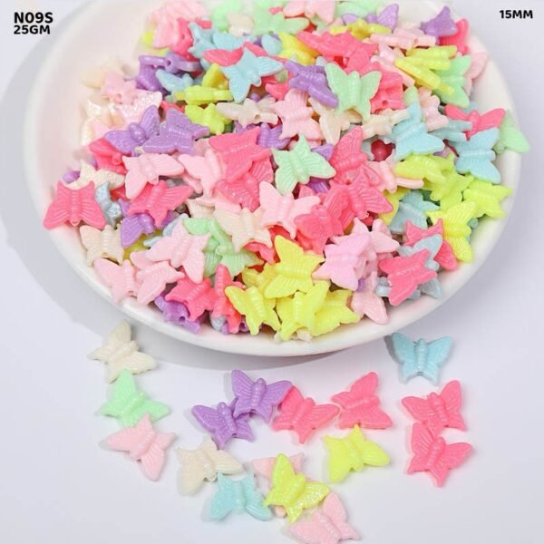 BUTTERFLY PLASTIC BEADS PACK