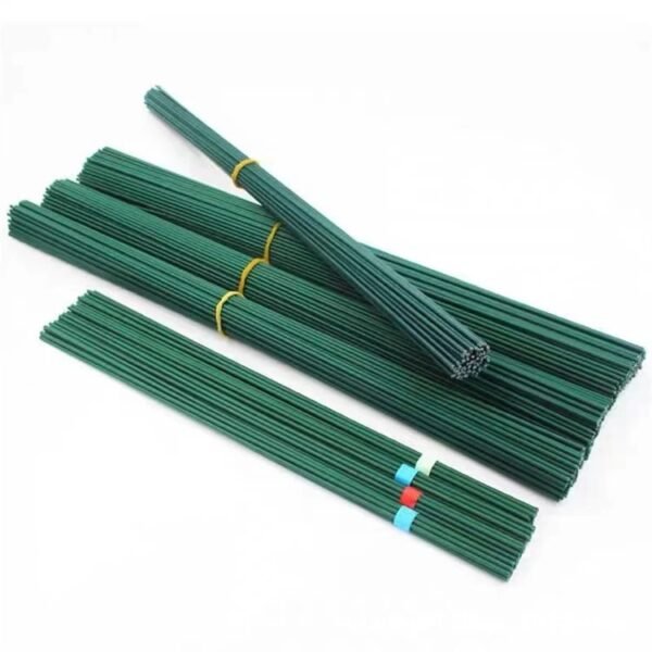 1.5mm Thin Plastic Coated Green Stem Wire 100Gram