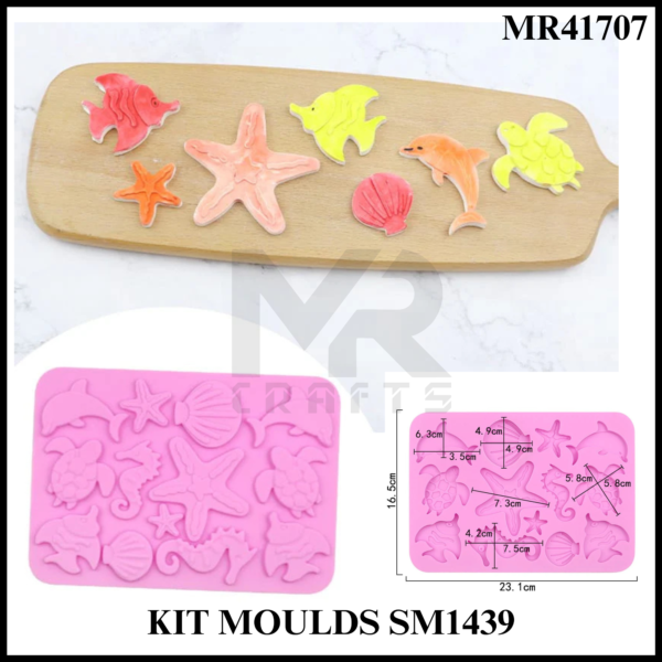 STARFISH TURTLE sea creatures MOULD MULTI KIT MOULD SM1439