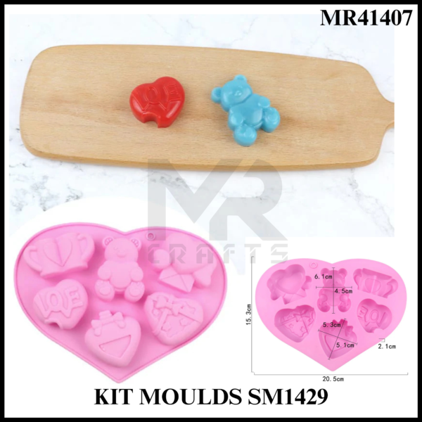 TEDDY LOVE BOX MOULD MULTI KIT MOULD SM1429