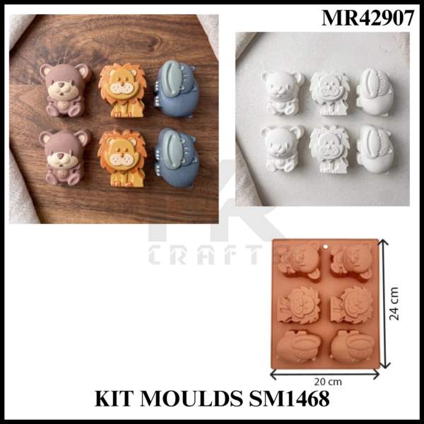 LION FACE ANIMAL KIT MOULD SM1428